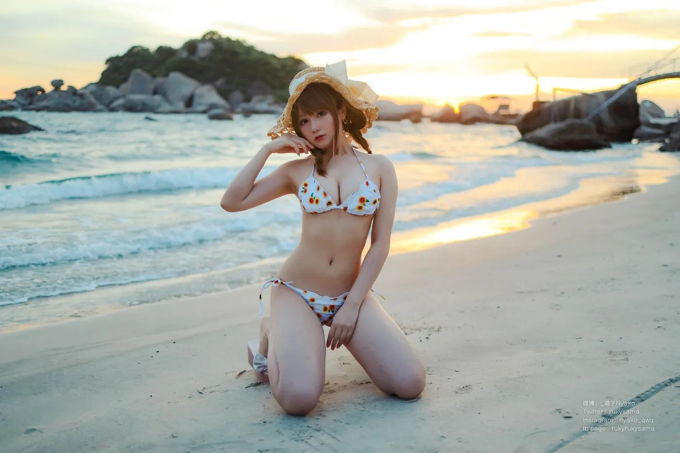 Nyako喵子 – NO.57 向日葵比基尼 [66P]插图7